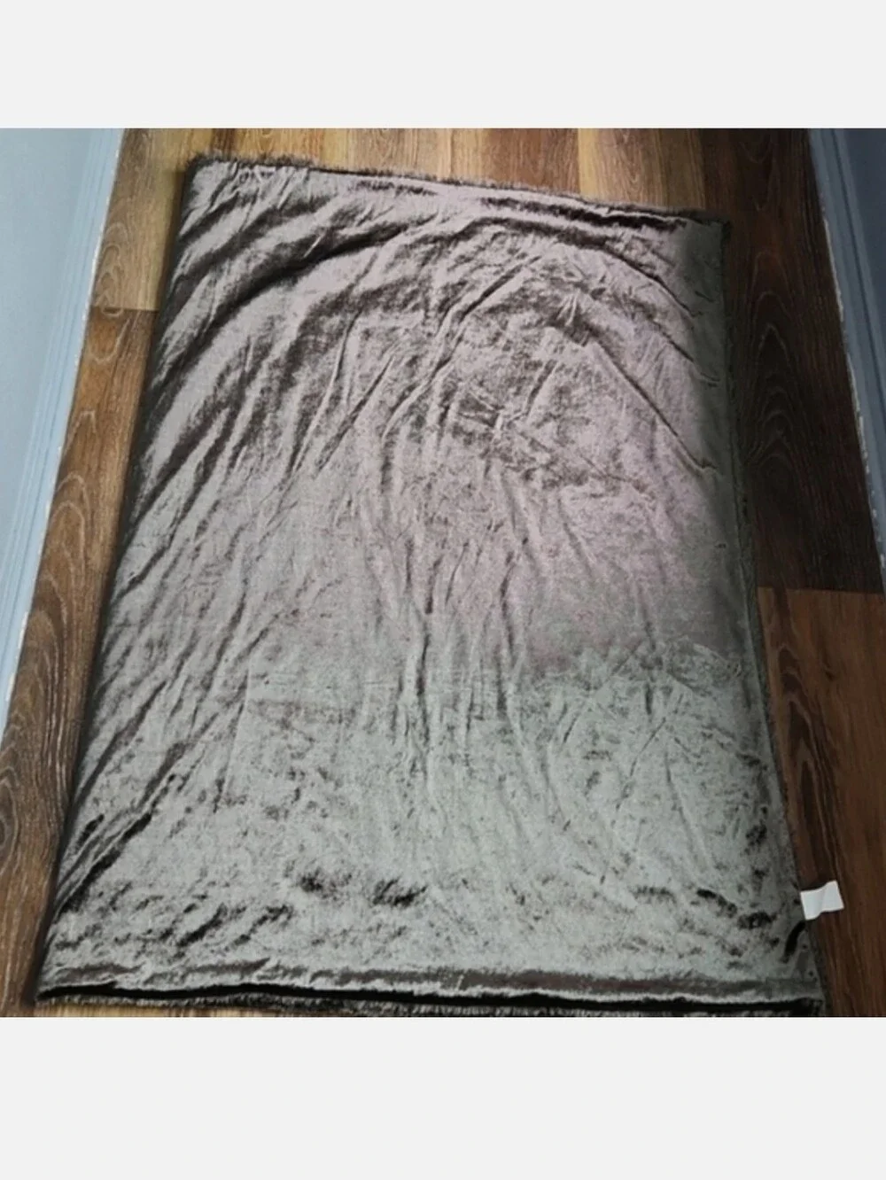 Brown Polyester Double Sided Throw Blanket